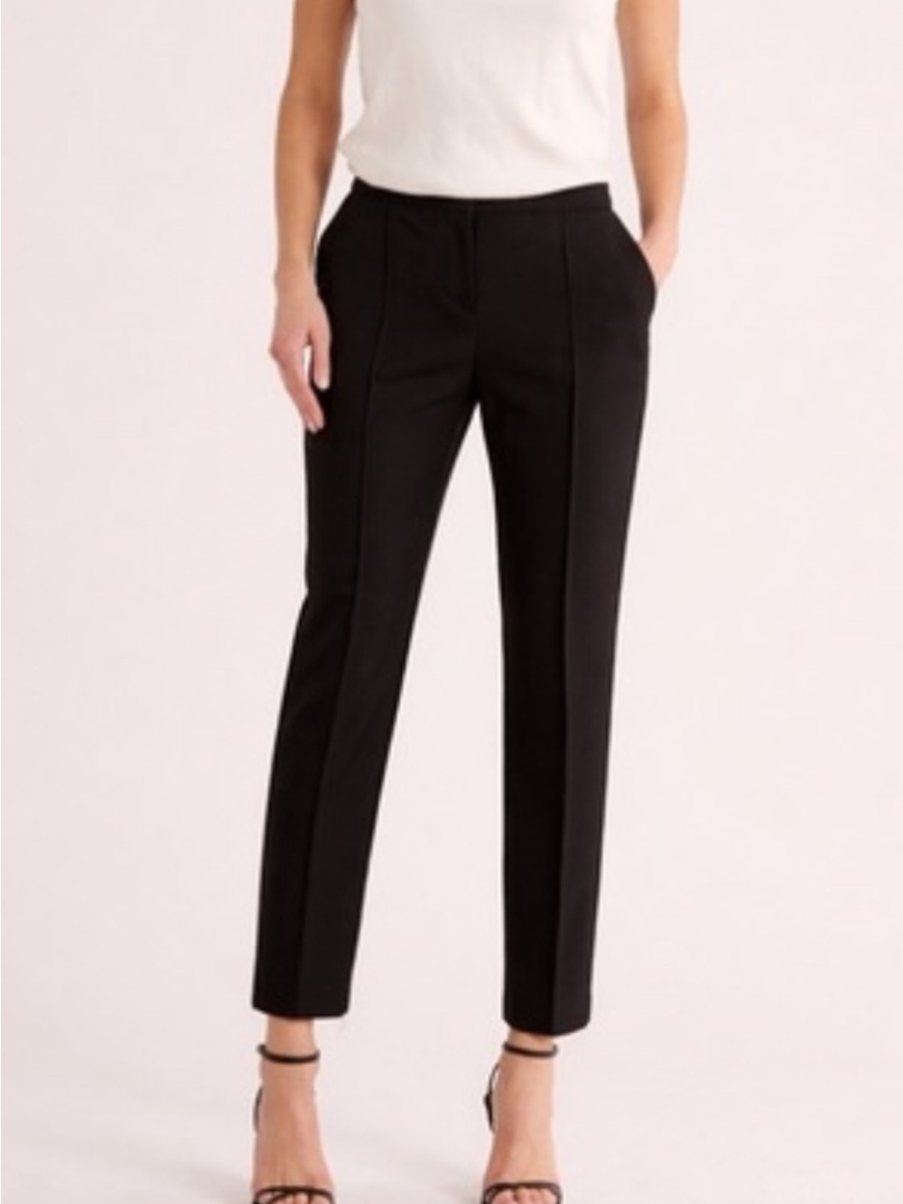 Maje Pilar Black Tailored Straight Trousers